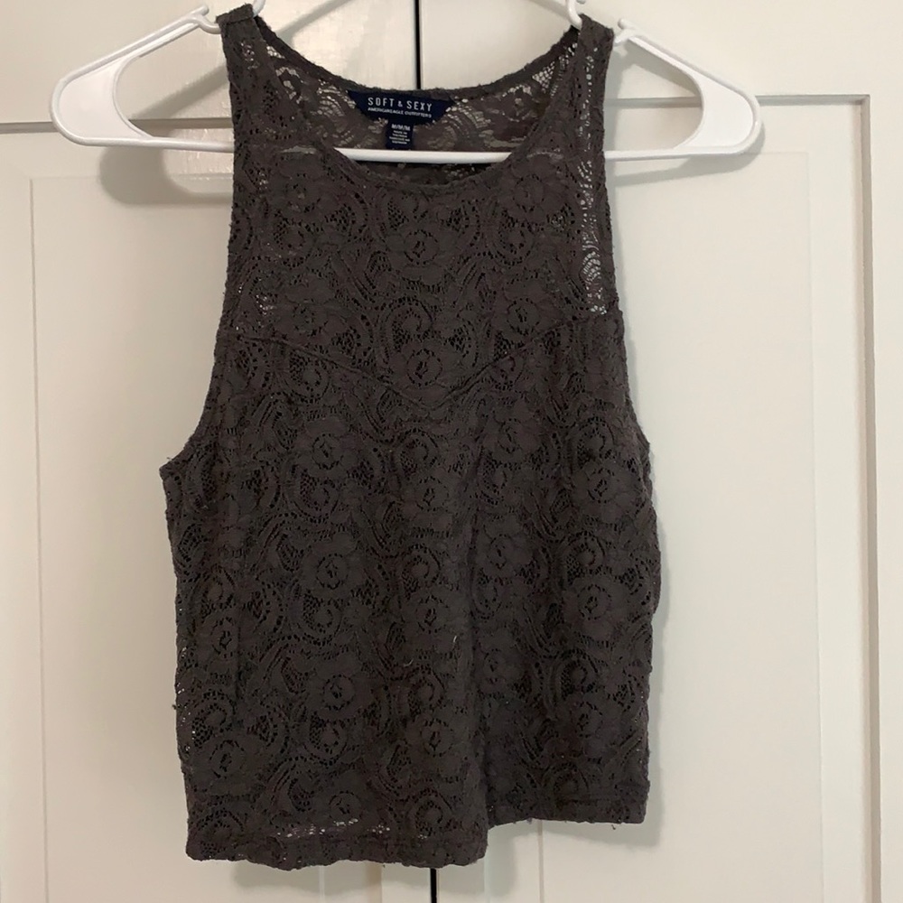AE Lace Crop Top